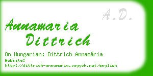 annamaria dittrich business card